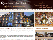 Tablet Screenshot of meghavanresorts.com